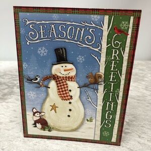 Christmas cards w/full color envelopes Season’s Greetings w/verse set of 13